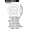 Centric Parts Standard Brake Rotor, 121.44053 121.44053